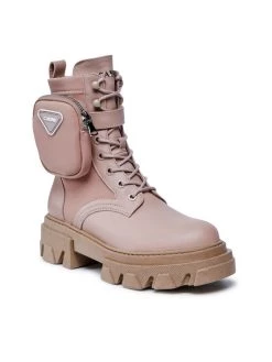 ΧΟΝΔΡΙΚΟ ΕΜΠΟΡΙΟ ???? Carinii Γυναίκες Biker Μποτάκια Μποτάκια B7913 Ροζ ????