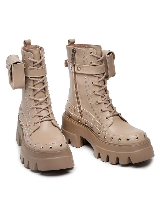 Πολύ καλή προσφορά ???? Carinii Γυναίκες Biker Μποτάκια Μποτάκια B7900 Μπεζ ???? 7 Πολύ καλή προσφορά ???? Carinii Γυναίκες Biker Μποτάκια Μποτάκια B7900 Μπεζ ???? - Image 5