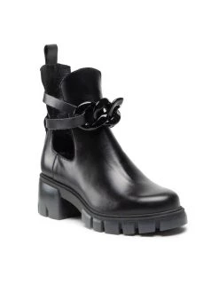 Η καλύτερη συμφωνία ???? Carinii Γυναίκες Biker Μποτάκια Μποτάκια B7889 Μαύρο ✔️