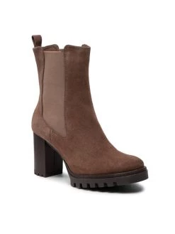 Συμφωνίες ???? Carinii Γυναίκες Biker Μποτάκια Μποτάκια B7845 Καφέ ????