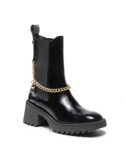 ΧΟΝΔΡΙΚΟ ΕΜΠΟΡΙΟ ✔️ Carinii Γυναίκες Biker Μποτάκια Μποτάκια B7564 Μαύρο ????