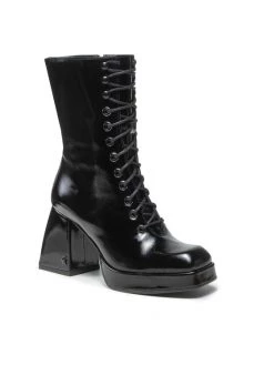 Το φθηνότερο ???? Carinii Γυναίκες Biker Μποτάκια Μποτάκια B7597 Μαύρο ????