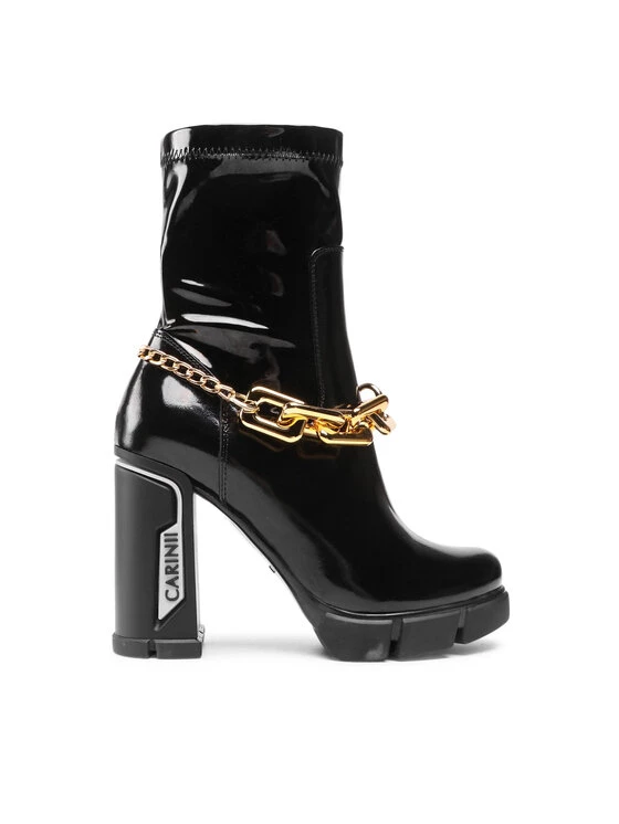 Ολοκαίνουργιο ???? Carinii Γυναίκες Biker Μποτάκια Μποτάκια B7543 Μαύρο ???? 4 Ολοκαίνουργιο ???? Carinii Γυναίκες Biker Μποτάκια Μποτάκια B7543 Μαύρο ???? - Image 2