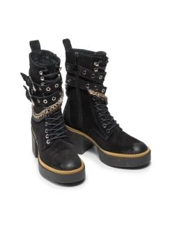 Flash Sale ???? Carinii Γυναίκες Biker Μποτάκια Μποτάκια B7482 Μαύρο ???? -Carinii Εκπτώσεις unnamed file 1222