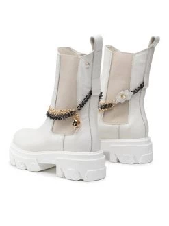 Η καλύτερη συμφωνία ✨ Carinii Γυναίκες Biker Μποτάκια Μποτάκια με λάστιχο B5962 Λευκό ???? -Carinii Εκπτώσεις unnamed file 1238