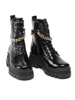 Νέος ???? Carinii Γυναίκες Biker Μποτάκια Μποτάκια B7550 Μαύρο ???? -Carinii Εκπτώσεις unnamed file 1258