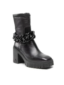 Συμφωνίες ???? Carinii Γυναίκες Biker Μποτάκια Μποτάκια B7698 Μαύρο ✔️