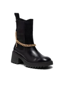 Εκπτωση ???? Carinii Γυναίκες Biker Μποτάκια Μποτάκια B7564 Μαύρο ????