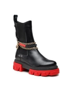 Εξοδος ???? Carinii Γυναίκες Biker Μποτάκια Μποτάκια B5982 Μαύρο ❤️