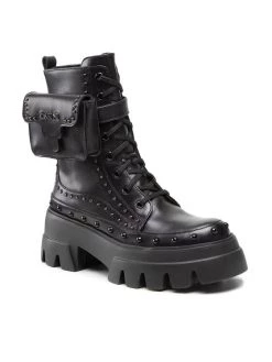 Το φθηνότερο ???? Carinii Γυναίκες Biker Μποτάκια Μποτάκια B7900 Μαύρο ❤️