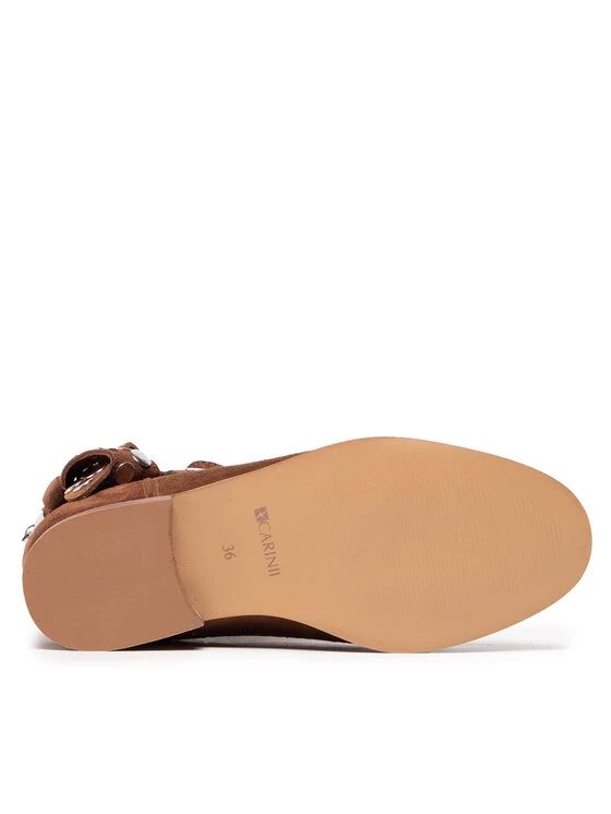 Το φθηνότερο ✨ Carinii Γυναίκες Biker Μποτάκια Μποτάκια B7581 Καφέ ???? 6 Το φθηνότερο ✨ Carinii Γυναίκες Biker Μποτάκια Μποτάκια B7581 Καφέ ???? - Image 4