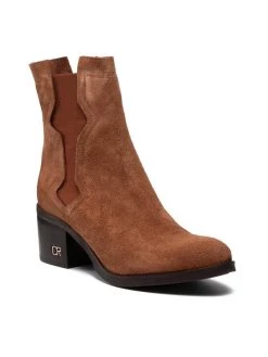 Η καλύτερη συμφωνία ???? Carinii Γυναίκες Biker Μποτάκια Μποτάκια B7623 Καφέ ⭐