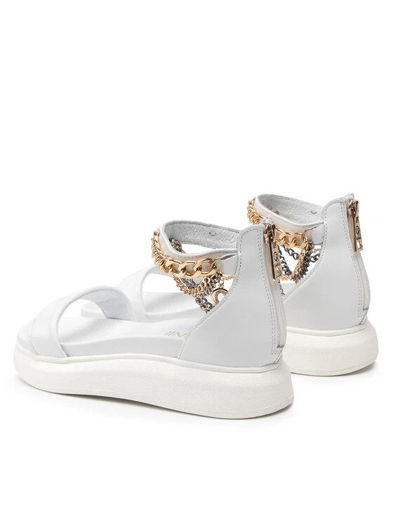 Προώθηση ???? Carinii Γυναίκες Σανδάλια B7230 Λευκό ???? 5 Προώθηση ???? Carinii Γυναίκες Σανδάλια B7230 Λευκό ???? - Image 3