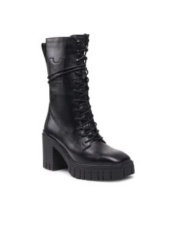 Flash Sale ???? Carinii Γυναίκες Biker Μποτάκια Μποτάκια B7700 Μαύρο ❤️