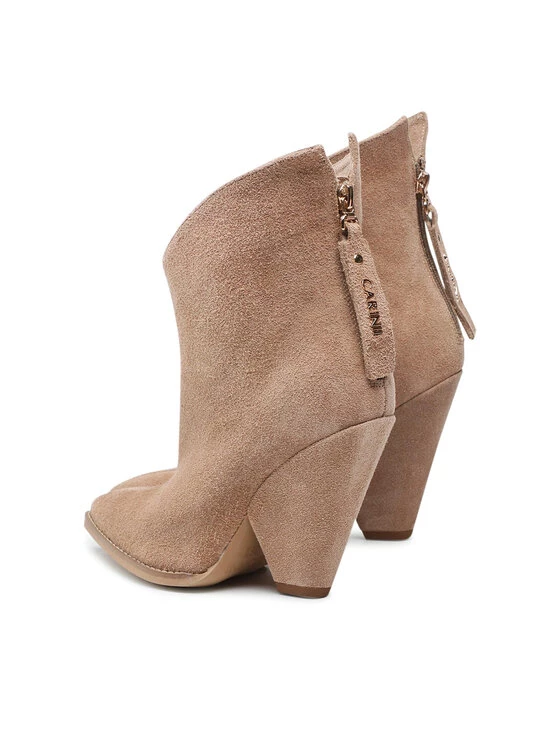 Best Pirce ???? Carinii Γυναίκες Biker Μποτάκια Μποτάκια B7681 Μπεζ ???? 5 Best Pirce ???? Carinii Γυναίκες Biker Μποτάκια Μποτάκια B7681 Μπεζ ???? - Image 3