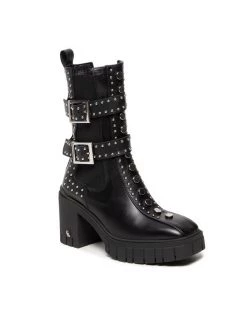 Εκπτωση ???? Carinii Γυναίκες Biker Μποτάκια Μποτάκια B7705 Μαύρο ????