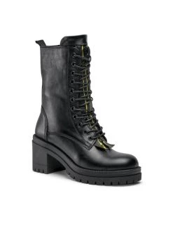 Best Pirce ???? Carinii Γυναίκες Biker Μποτάκια Μποτάκια B7552 Μαύρο ????