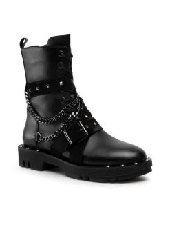 Εκπτωση ???? Carinii Γυναίκες Biker Μποτάκια Μποτάκια B7553 Μαύρο ????