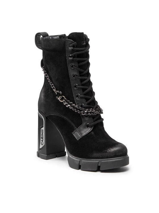 Φτηνός ???? Carinii Γυναίκες Biker Μποτάκια Μποτάκια B7517 Μαύρο ✨ 3 Φτηνός ???? Carinii Γυναίκες Biker Μποτάκια Μποτάκια B7517 Μαύρο ✨