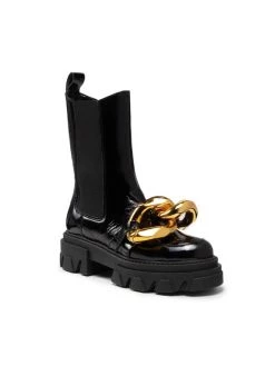 Κουπόνι ⭐ Carinii Γυναίκες Chelsea ???? Boots Μποτάκια με λάστιχο B7490 Μαύρο ✨