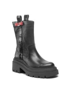 Best Pirce ???? Carinii Γυναίκες Biker Μποτάκια Μποτάκια B7511 Μαύρο ????