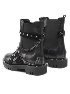 Φτηνός ???? Carinii Γυναίκες Biker Μποτάκια Μποτάκια με λάστιχο B7421 Μαύρο ???? -Carinii Εκπτώσεις unnamed file 1862