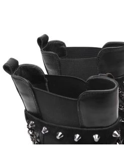 Φτηνός ???? Carinii Γυναίκες Biker Μποτάκια Μποτάκια με λάστιχο B7421 Μαύρο ???? -Carinii Εκπτώσεις unnamed file 1865