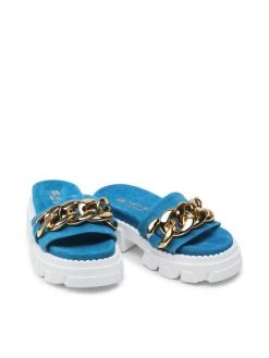 Flash Sale ???? Carinii Γυναίκες Παντόφλες B7254 Μπλε ???? -Carinii Εκπτώσεις unnamed file 1894