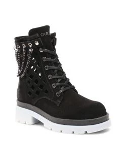 Τοπ 10 ???? Carinii Γυναίκες Biker Μποτάκια Μποτάκια B7040 Μαύρο ⭐