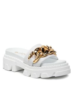 Φτηνός ⭐ Carinii Γυναίκες Παντόφλες B7254 Λευκό ????