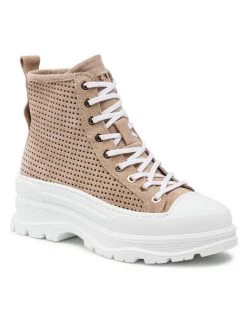 Best Pirce ???? Carinii Γυναίκες Biker Μποτάκια Μποτάκια B7318 Καφέ ????