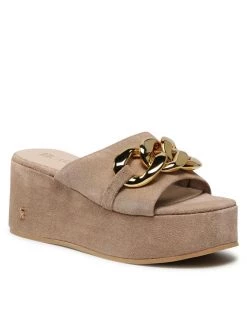 Τοπ 10 ???? Carinii Γυναίκες Παντόφλες B7379 Μπεζ ⭐