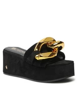 Αγορά ???? Carinii Γυναίκες Παντόφλες B7381 Μαύρο ⌛