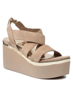 Ολοκαίνουργιο ???? Carinii Γυναίκες Σανδάλια B7239 Μπεζ ????