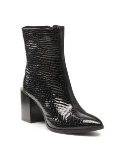 Το φθηνότερο ???? Carinii Γυναίκες Biker Μποτάκια Μποτάκια B7444 Μαύρο ????