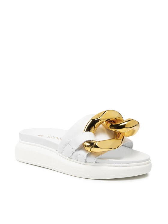 Ολοκαίνουργιο ???? Carinii Γυναίκες Παντόφλες B7224 Λευκό ???? 3 Ολοκαίνουργιο ???? Carinii Γυναίκες Παντόφλες B7224 Λευκό ????