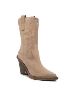 ΧΟΝΔΡΙΚΟ ΕΜΠΟΡΙΟ ???? Carinii Γυναίκες Biker Μποτάκια Μποτάκια B8359 Μπεζ ⭐