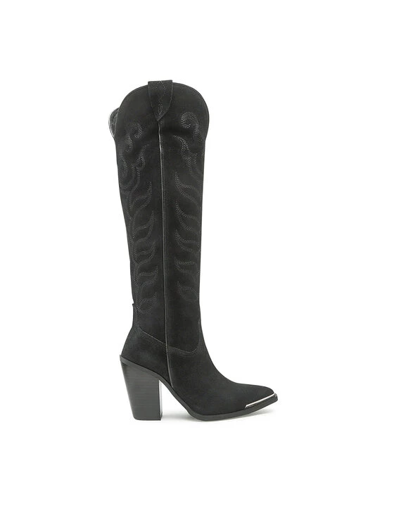 Συμφωνίες ❤️ Carinii Γυναίκες Μπότες πάνω από το γόνατο B8364 Μαύρο ???? 4 Συμφωνίες ❤️ Carinii Γυναίκες Μπότες πάνω από το γόνατο B8364 Μαύρο ???? - Image 2