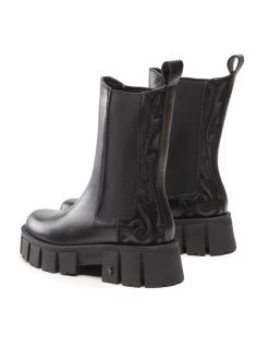 Best Pirce ???? Carinii Γυναίκες Biker Μποτάκια Μποτάκια με λάστιχο B8593 Μαύρο ???? -Carinii Εκπτώσεις unnamed file 2443