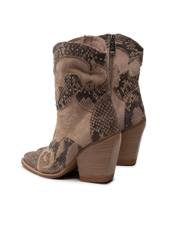 Best Pirce ???? Carinii Γυναίκες Biker Μποτάκια Μποτάκια B8445 Μπεζ ⭐ 5 Best Pirce ???? Carinii Γυναίκες Biker Μποτάκια Μποτάκια B8445 Μπεζ ⭐ - Image 3