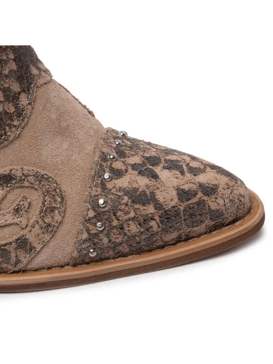 Best Pirce ???? Carinii Γυναίκες Biker Μποτάκια Μποτάκια B8445 Μπεζ ⭐ 7 Best Pirce ???? Carinii Γυναίκες Biker Μποτάκια Μποτάκια B8445 Μπεζ ⭐ - Image 5