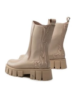 Τοπ 10 ???? Carinii Γυναίκες Biker Μποτάκια Μποτάκια με λάστιχο B8593 Μπεζ ???? -Carinii Εκπτώσεις unnamed file 2467