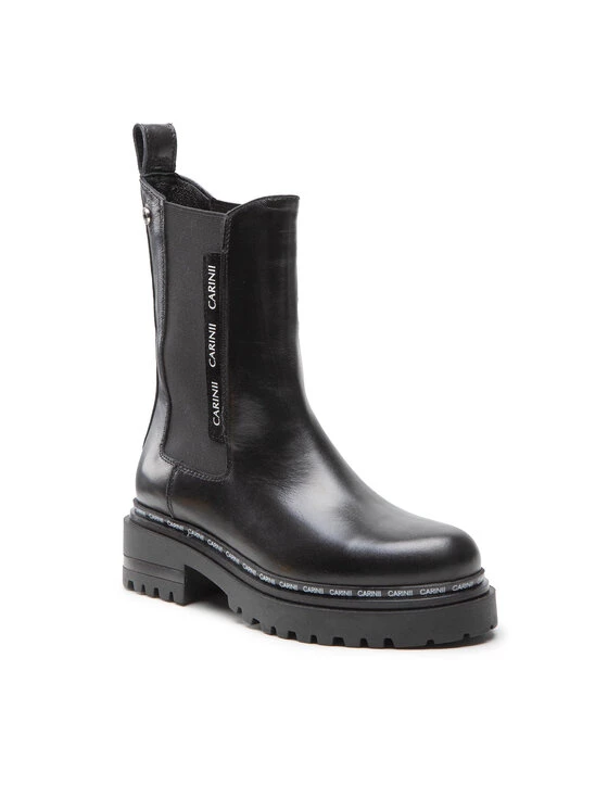 Νέος ✨ Carinii Γυναίκες Biker Μποτάκια Μποτάκια με λάστιχο B8441 Μαύρο ???? 3 Νέος ✨ Carinii Γυναίκες Biker Μποτάκια Μποτάκια με λάστιχο B8441 Μαύρο ????