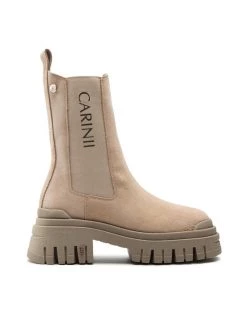 Προώθηση ???? Carinii Γυναίκες Biker Μποτάκια Μποτάκια με λάστιχο B8337 Μπεζ ???? -Carinii Εκπτώσεις unnamed file 2526