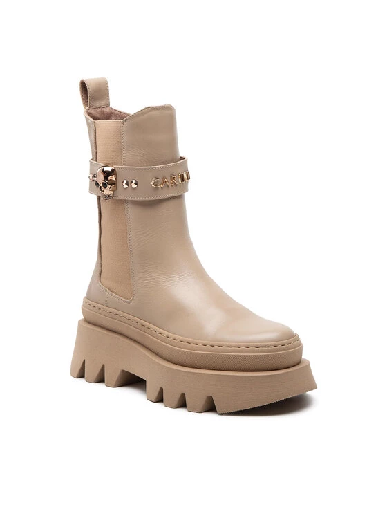 Flash Sale ???? Carinii Γυναίκες Biker Μποτάκια Μποτάκια B8260 Μπεζ ???? 3 Flash Sale ???? Carinii Γυναίκες Biker Μποτάκια Μποτάκια B8260 Μπεζ ????