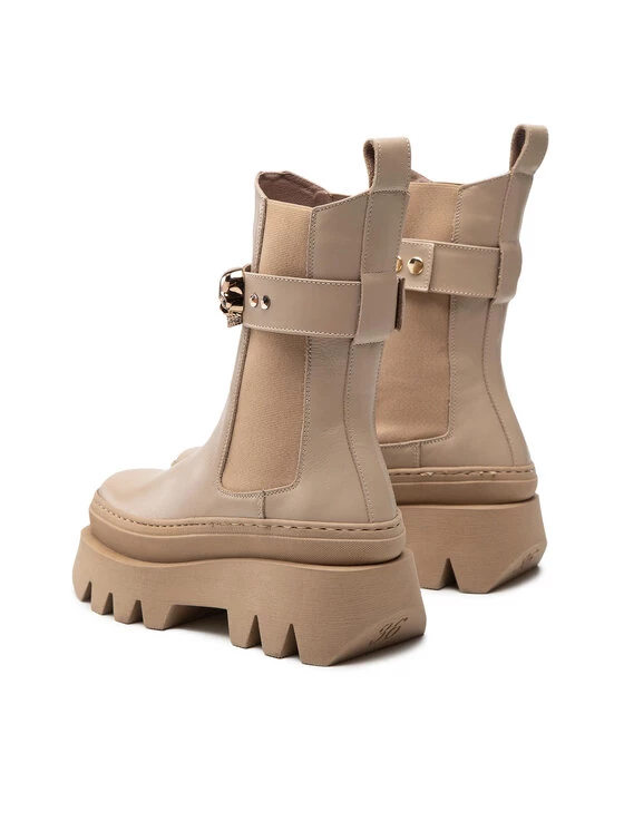 Flash Sale ???? Carinii Γυναίκες Biker Μποτάκια Μποτάκια B8260 Μπεζ ???? 5 Flash Sale ???? Carinii Γυναίκες Biker Μποτάκια Μποτάκια B8260 Μπεζ ???? - Image 3