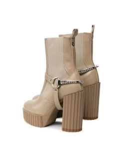 Φτηνός ???? Carinii Γυναίκες Biker Μποτάκια Μποτάκια B8439 Μπεζ ???? -Carinii Εκπτώσεις unnamed file 2575