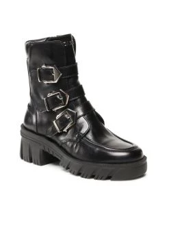 Νέος ???? Carinii Γυναίκες Biker Μποτάκια Μποτάκια B8456 Μαύρο ????