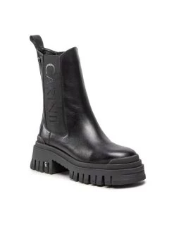 ΧΟΝΔΡΙΚΟ ΕΜΠΟΡΙΟ ✔️ Carinii Γυναίκες Biker Μποτάκια Μποτάκια B8337 Μαύρο ????