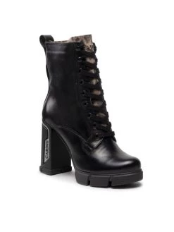 Flash Sale ???? Carinii Γυναίκες Biker Μποτάκια Μποτάκια B8509 Μαύρο ????